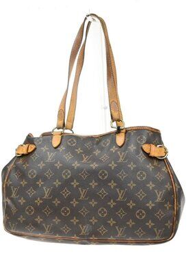LOUIS VUITTON Batignolles Horizontal Shoulder Bag Monogram Brown